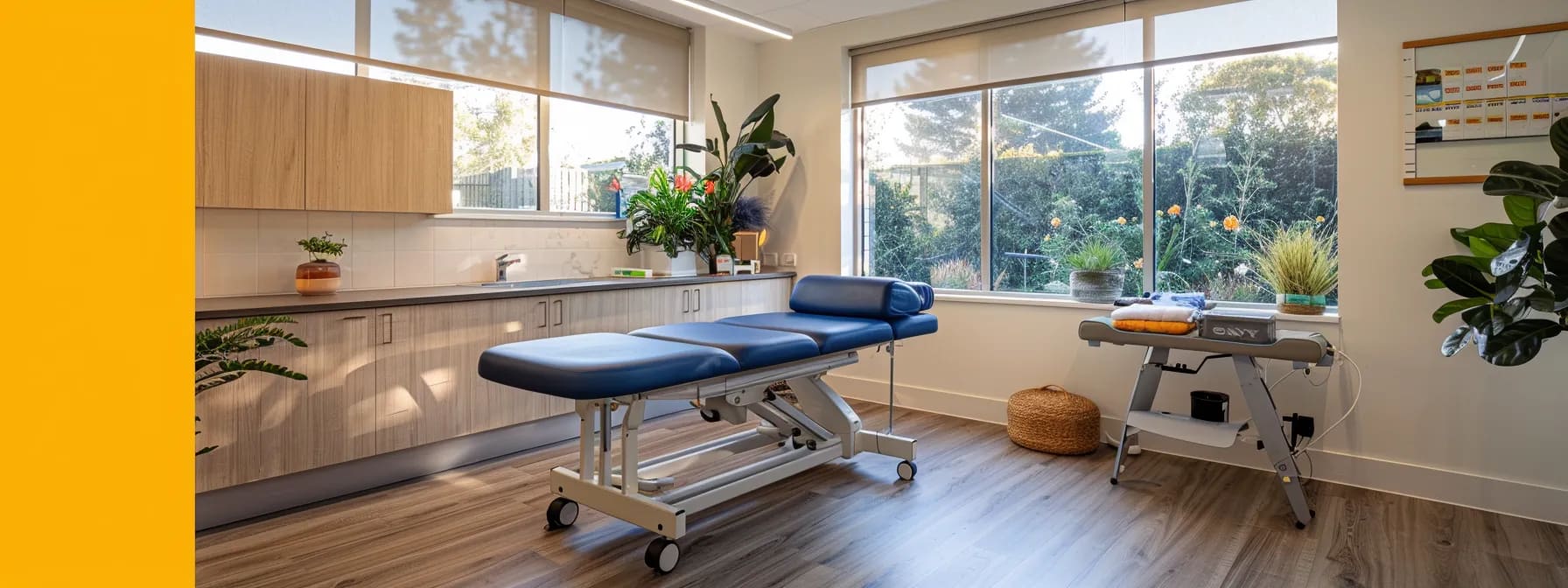 a physio clinic with a vibrant, engaging facebook ad featuring testimonials and success stories to build trust with potential patients.